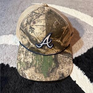 Atlanta Braves Realtree Camo Trucker Hat Snapback Mesh Baseball Cap